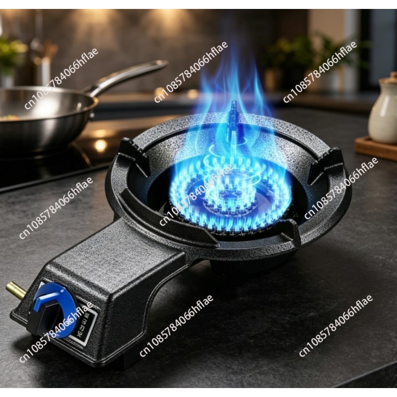 Commercial Kitchen Stove - موقد غاز أحادي الشعلة عالي الحرارة،