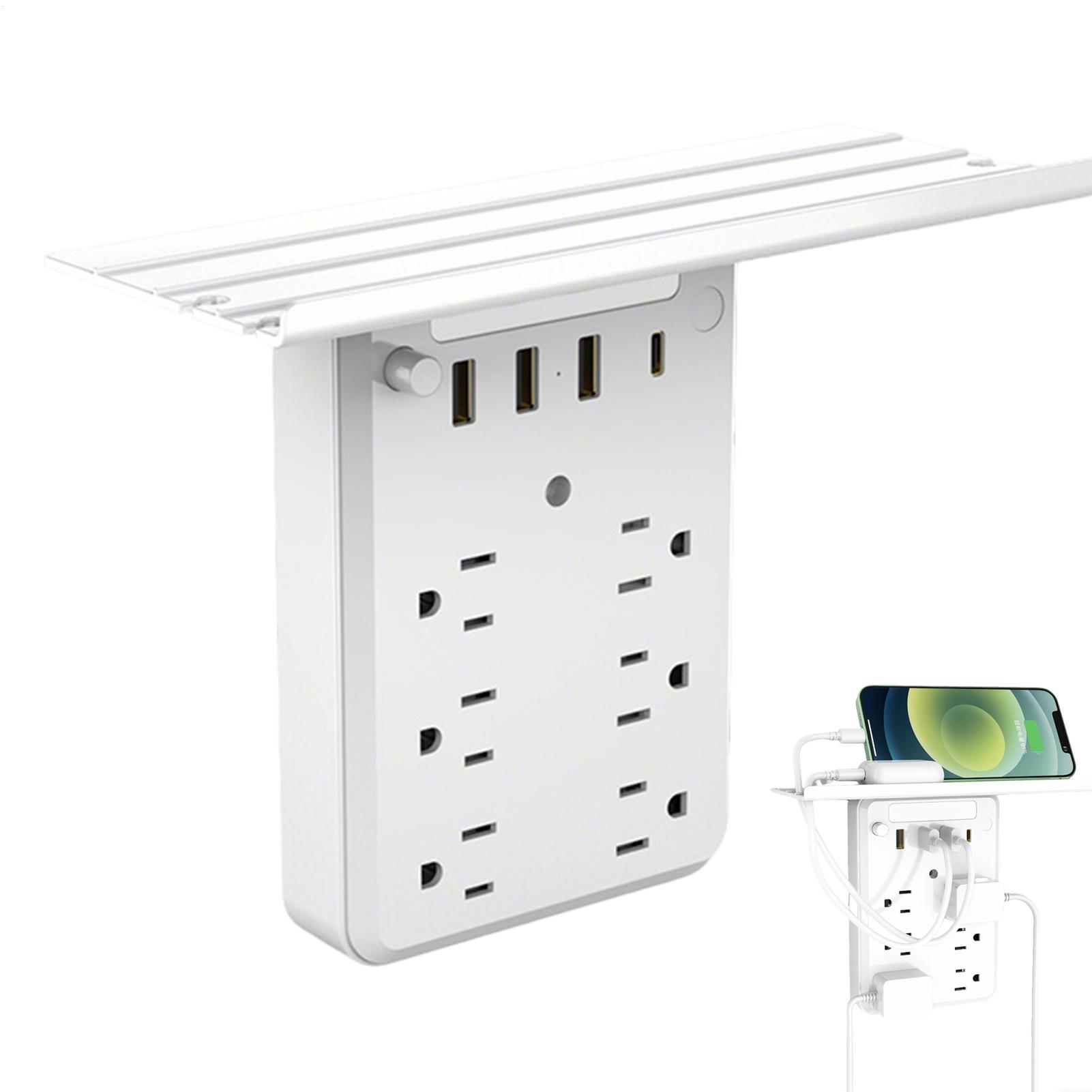 Wall Shelf Commercial Kitchen - محطة شحن متعددة المنافذ مع رف