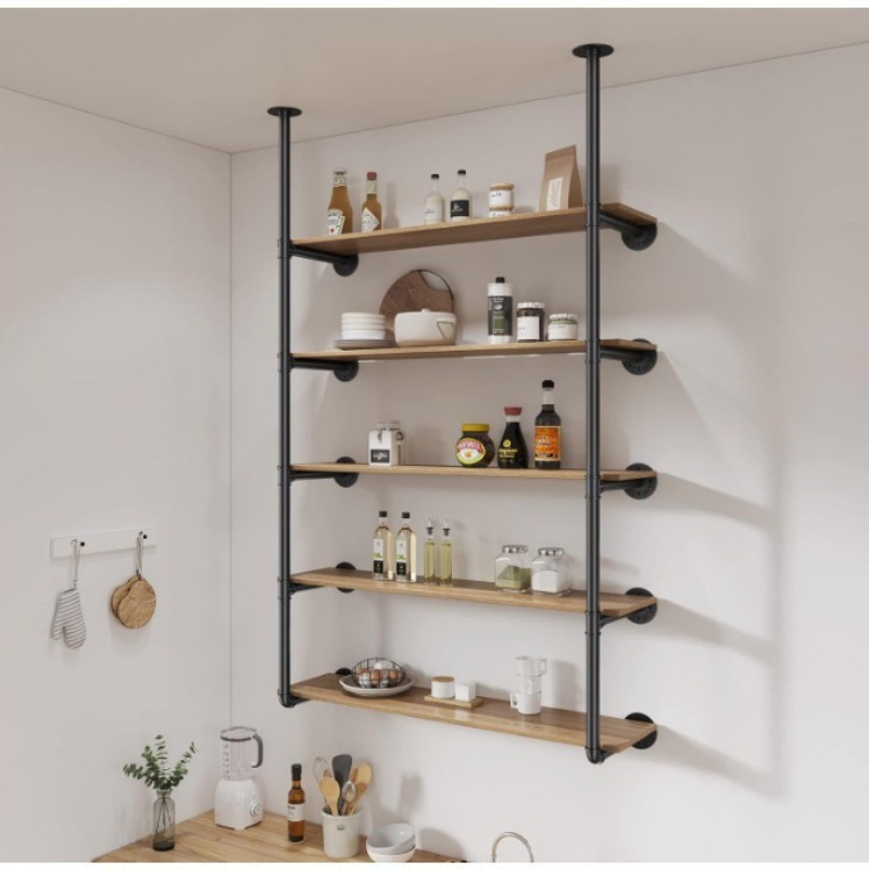 Wall Shelf Commercial Kitchen - رف حائط رفوف المجلات منظم المطبخ