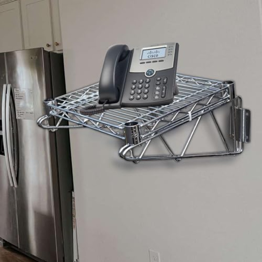 رف حائط من سلك الكروم شديد الت - مراجعة Wall Shelf Commercial Kitchen وسعره