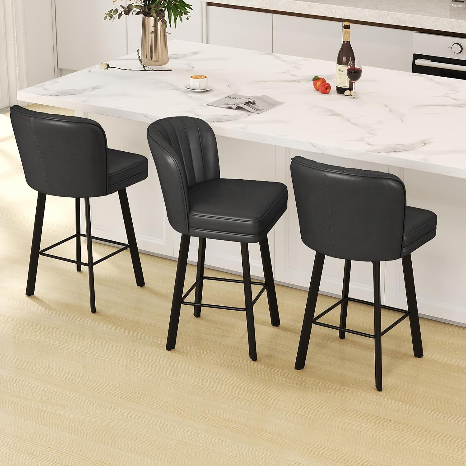 مجموعة من كرسيين بار دوارين حد - مراجعة Commercial Kitchen Island وسعره