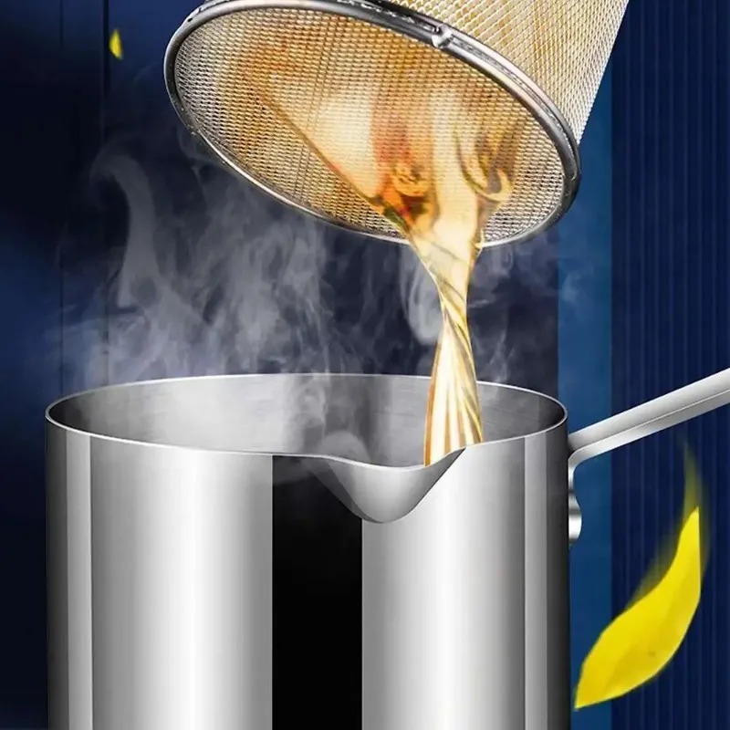 قدر قلي عميق للمطبخ مع مصفاة،  - مراجعة Commercial Kitchen Appliance وسعره