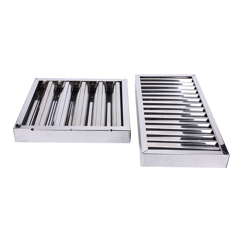 فلتر الشحوم 201SS 304SS 430SS  - مراجعة Commercial Kitchen Exhaust وسعره