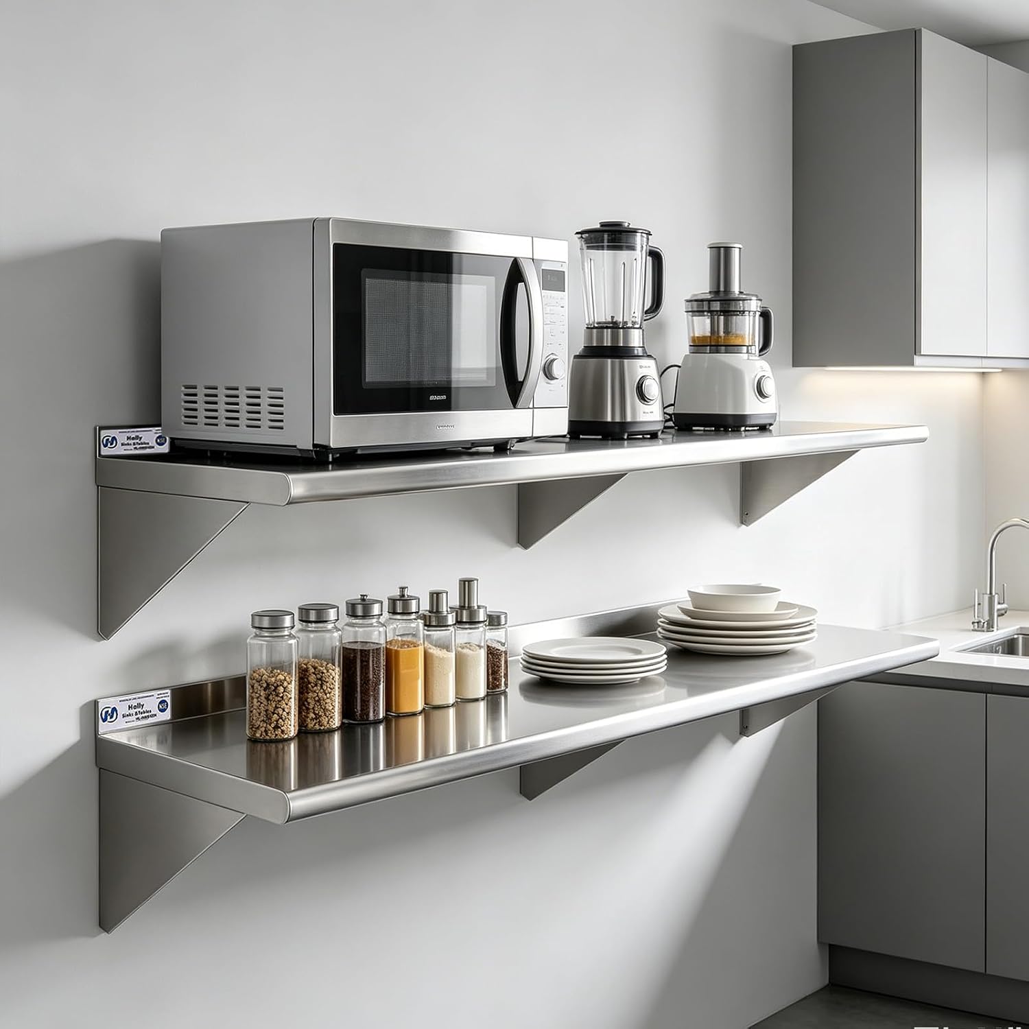 عبوتان من رفوف الفولاذ المقاوم - مراجعة Wall Shelf Commercial Kitchen وسعره