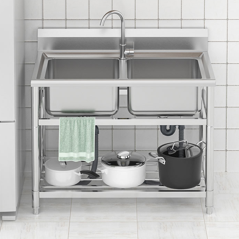 2026-حوض غسيل تجاري من الفولاذ - مراجعة Commercial Kitchen Double Sink وسعره