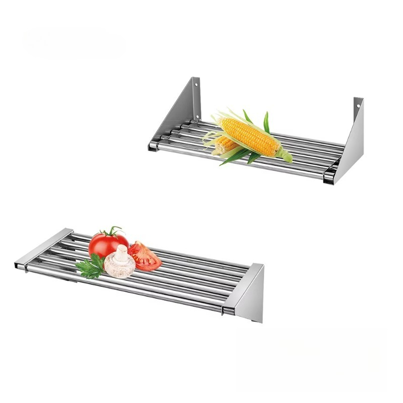 رف تخزين للمطبخ من الفولاذ الم - مراجعة Wall Shelf Commercial Kitchen وسعره