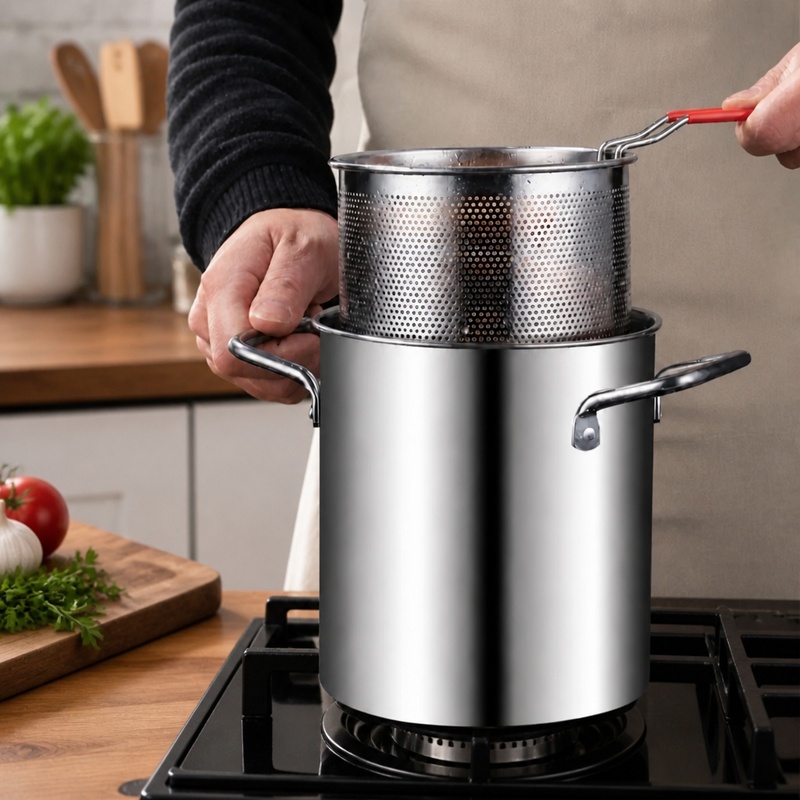 وعاء قلي عميق من الفولاذ المقا - مراجعة Commercial Kitchen Appliance وسعره