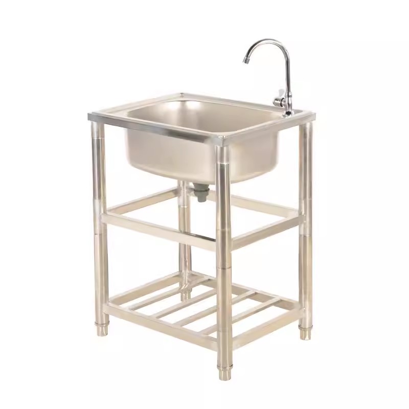 حوض غسيل مزدوج من الفولاذ المق - مراجعة Commercial Kitchen Double Sink وسعره