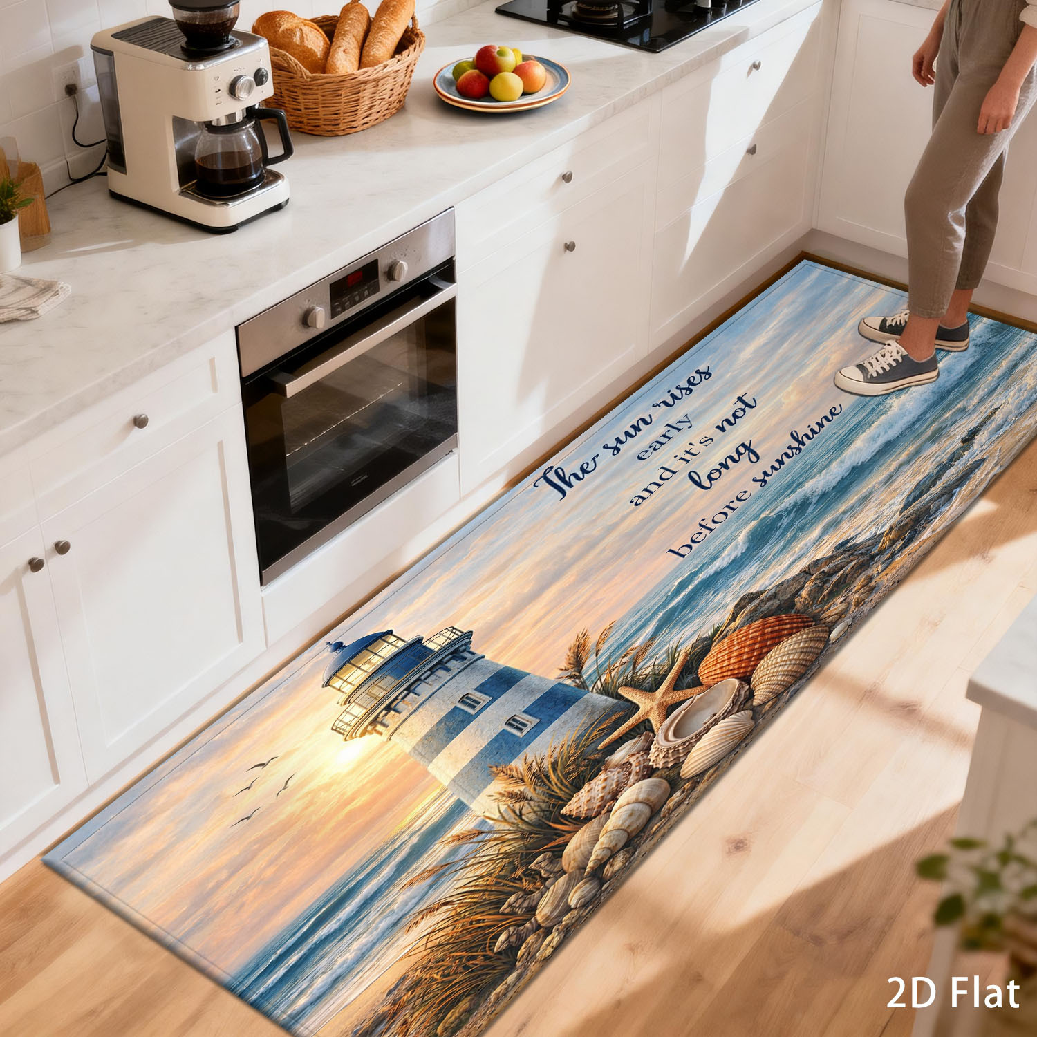 سجادة أرضية بتصميم منظر بحري ل - مراجعة Commercial Kitchen Quotes وسعره