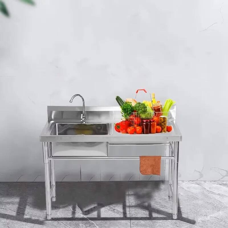 حوض غسيل أطباق تجاري مدمج من ا - مراجعة Commercial Kitchen Double Sink وسعره